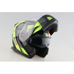 Modular Flip-Up Motorcycle Helmet green