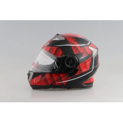 Modular Flip-Up Motorcycle Helmet Red