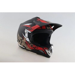 Moto Cross Junior Helmet - Black & Red