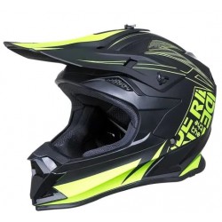 Motorcross Adult Helmet 166 Neon Green & Black