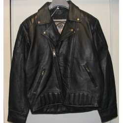 "Insurgent" Black Leather Jacket by Bull Master