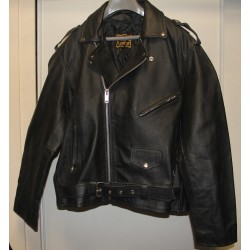 "Soaring Eagle" 905 Biker Jacket, Black Leather