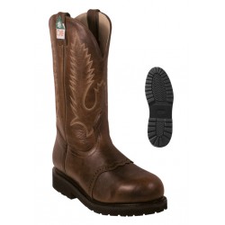 Boulet Mens 12" Gerico Brown Steel Toe Boot 6311