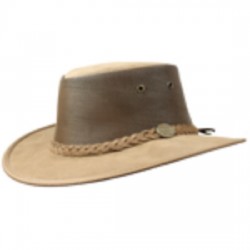 FOLDAWAY COOLER Leather Hat by Barmah