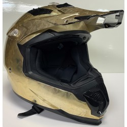 Motocross Nenki Gold Leafed Helmet
