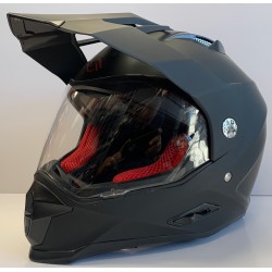 14- Motocross Shiro MX313 Matte Black Helmet