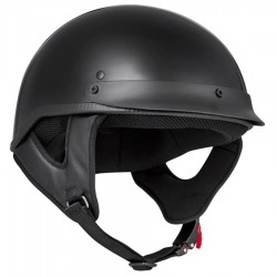 Half helmet with Peak Gloss Black