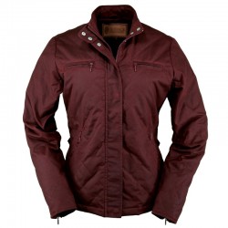 Outback's WOMEN'S STORMY OILSKIN JACKET - Berry Colour