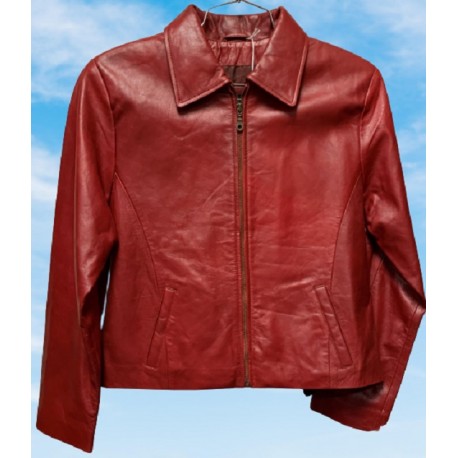 Honey Red Leather, Light Ladies' Jacket by Sophari Canada