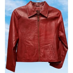 Honey Red Leather, Light Ladies' Jacket by Sophari Canada