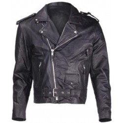 Classic style Cruiser Jacket Economy Leather Black