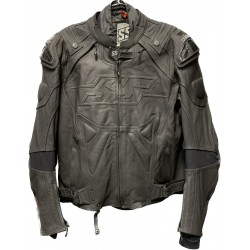 Men's Black Leather Speed Jacket with Armour by Speed & Strength