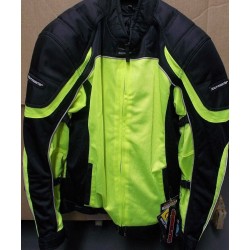 Intake Air 4 Men's Black/Hi-Viz Textile Jacket by Tourmaster