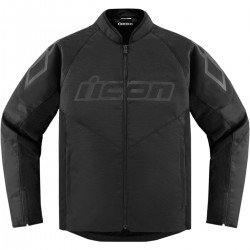 Hooligan Black Perforated Textile Jacket by ICON