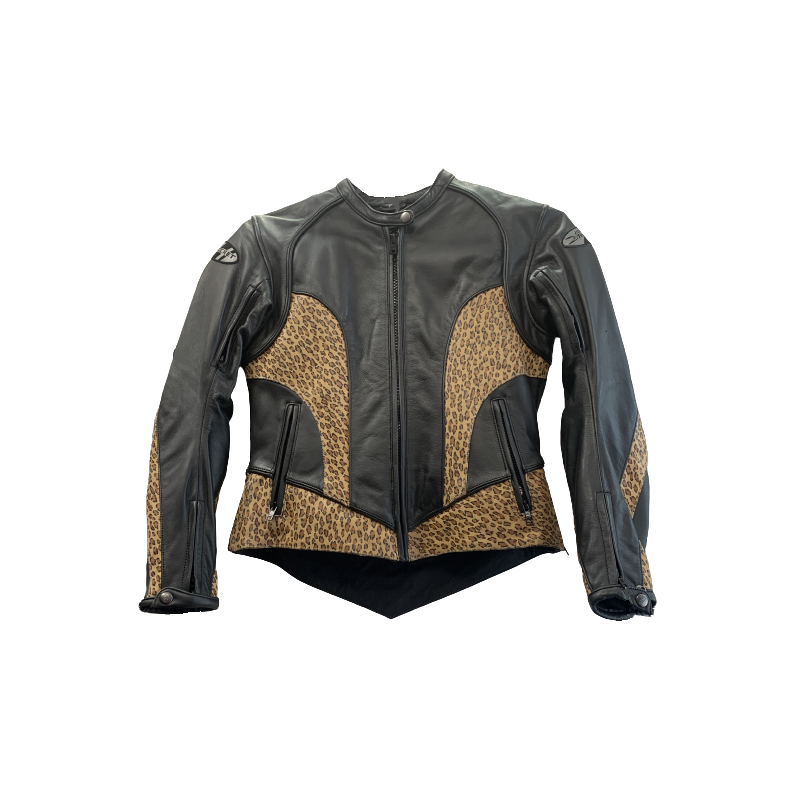 Trixie Leather Jacket LEOPARD PRINT Joe Rocket Leather King KingsPowerSports