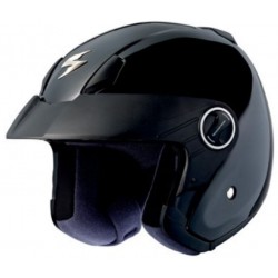 EXO-250 Gloss Black Open Face Helmet