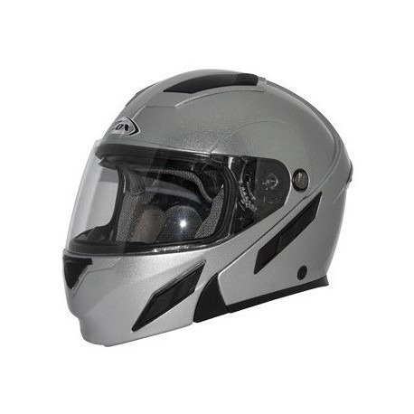 Modular Helmet / Flipup Helmet Silver Zox BRIGADE