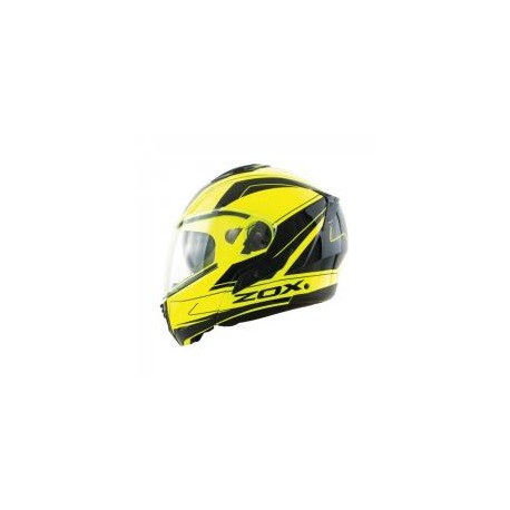 ZOX Condor Elite Modular Helmet Black & Hi-Viz Yellow