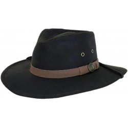 OutBack's- KODIAK oil skin Hat - Brown