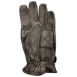Leather Riding Glove with Adjustable Wrist (Brown)