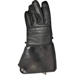 500 Glove Gauntlet Style Black Lined