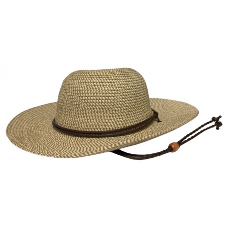 Lady's Solar Escape Casual Straw Hat with Adjustable Drawstring