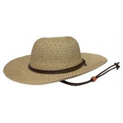 Lady's Solar Escape Casual Straw Hat with Adjustable Drawstring