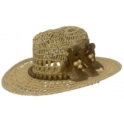 Lady's Floral Paper Hat