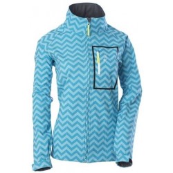 DSG Diva Softshell Chevron Aqua Blue Lady's Jacket