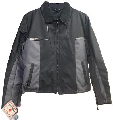 Ladie s Black Grey Sports Jacket by Gear International Leather King KingsPowerSports