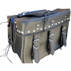 Large Classic Studded Saddle Bag w/counchos