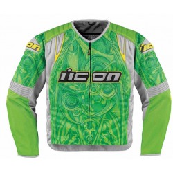 Icon Overlord Sportbike SB1 Mesh Motorcycle Jacket Green