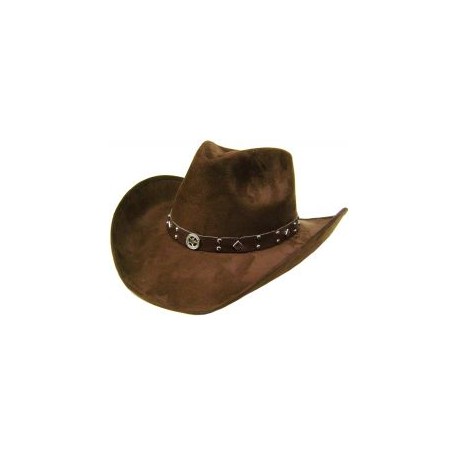 Dk Brown Felt-Feel Western Hat LK-9189