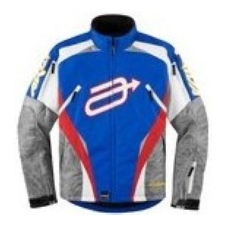 Arctiva COMP 7RR JKT BLUE RED Shell jacket Leather King KingsPowerSports