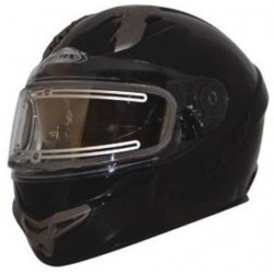 Helmet PRIMO S SVS Snow Solid Matte Black Double shield