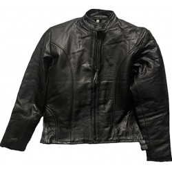 Ladies' Studded Cruiser Leather Jacket L4729