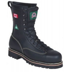 Substandard - Canada West 34397 Fire-Retardent Black Boulder Leather Cimber Steel-Toe Lace Work Boots CSA Gr.1