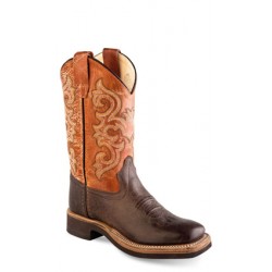 Old West BSY1823 Youth Broad Square Toe Boots