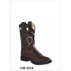 Old West Comfort Wear Youth's CW2519Y Leather Boots