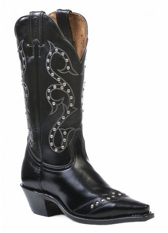 Boulet Ladies Black Elegantly Studded Boot 0621