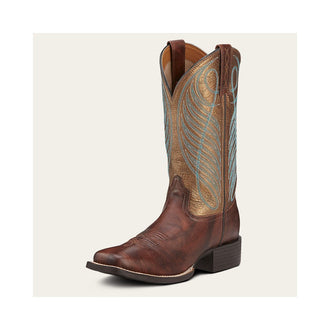 Women's Round Up Wide Square Toe Western Boot by Ariat 10016317