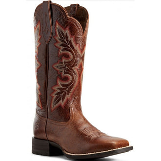 Ariat Women's Breakout Rustic Western Performance Broad Square Toe Boot 10029649