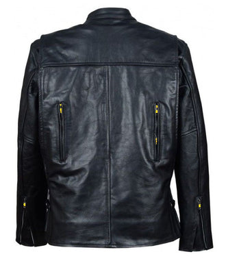 Men's Touring/Riding Leather Jacket 1031 - Brass Highlights