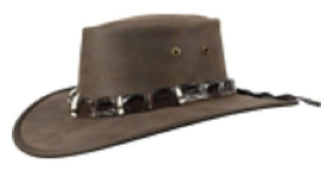 1033 Outback Crocodile - Leather Australian Hat by Barmah