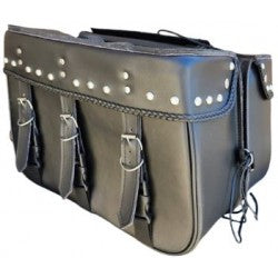 Large Classic Studded Saddle Bag w/counchos