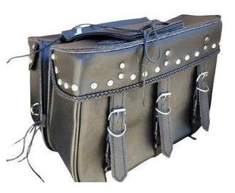 Large Classic Studded Saddle Bag w/counchos