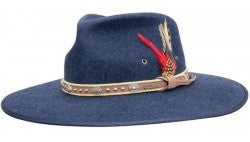 Swan 1114 HTN Heather Brown Wool Outback Hat