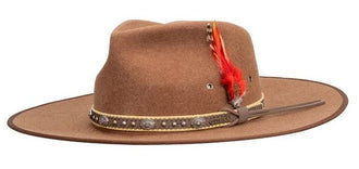 Swan 1114 HTN Heather Brown Wool Outback Hat