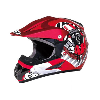Motorcross Junior Helmet 125 Red & Grey