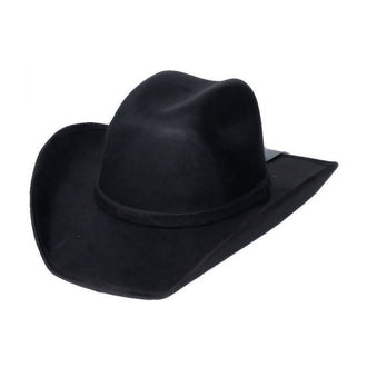 Modestone ''Faux Felt'' Cowboy Hat ''Sizes For Small Heads'' Black